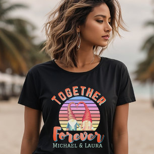 T-shirt Ensemble pour toujours Gnome Couple