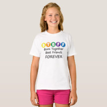 Ensemble soutenue pièce en t de filles de BFF pour