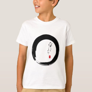 T-shirt Enso avec texte kanji "With Love"
