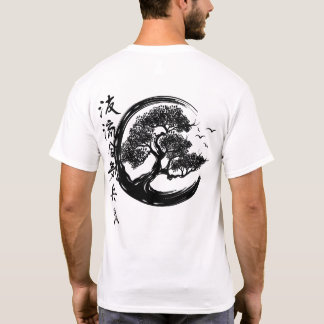 T-shirt enso bonsai kanji