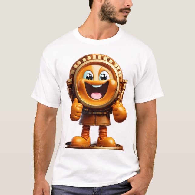 T-shirt Ensoleillé la pièce souriante (Devant)