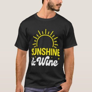 T-shirt Ensoleillement et vin été en plein air 