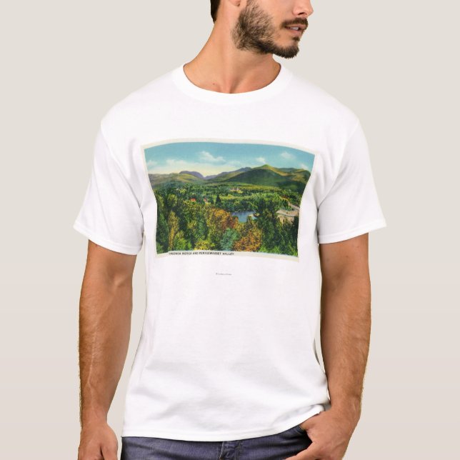 T-shirt Entaille de Franconcia et vallée de Pemigewasset (Devant)