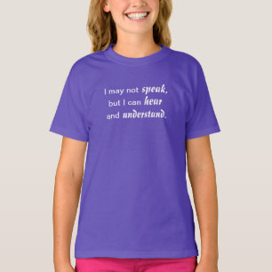 T-shirt Entendre et comprendre sombre