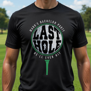 T-shirt Enterrement de vie de garçon autour du golf, derni