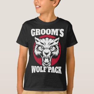 T-shirt Enterrement de vie de garçon drôle du marié Wolfpa