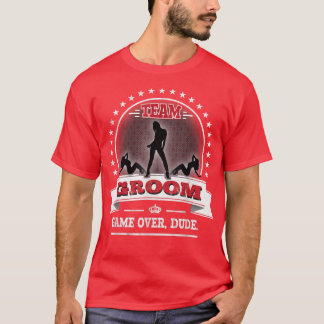 T-shirt Enterrement de vie de garçon drôleJeu terminé mec 