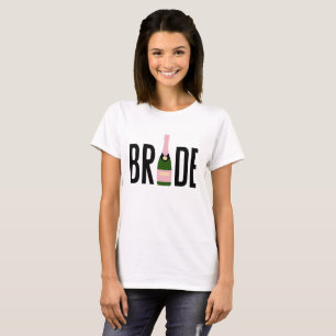 T-shirt Enterrement de vie de jeune fille Champagne Rose p