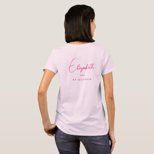 T-shirt Enterrement de vie de jeune fille Demoiselle d'hon