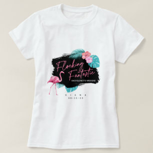 T-shirt Enterrement de vie de jeune fille flamant rose Flo