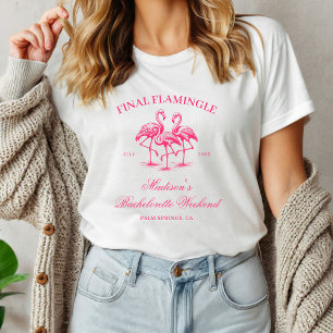 T-shirt Enterrement de vie de jeune fille Flamingle final