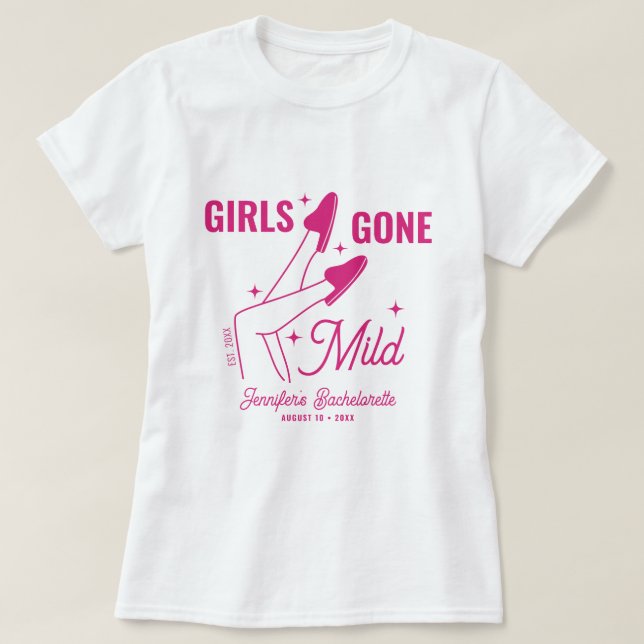 T-shirt Enterrement de vie de jeune fille Illustration Ros (Design devant)