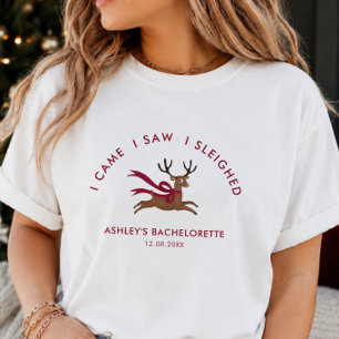 T-shirt Enterrement de vie de jeune fille Noël Renne