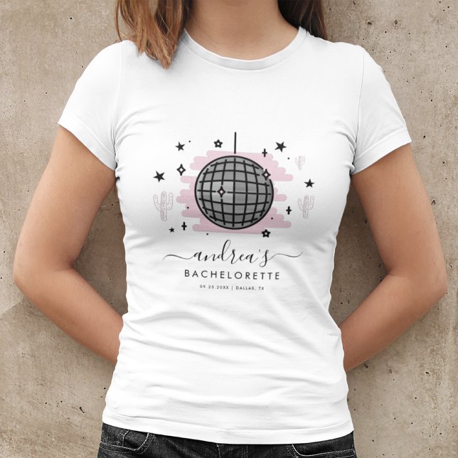T-shirt Enterrement de vie de jeune fille Rétro Space Disc (Créateur téléchargé)
