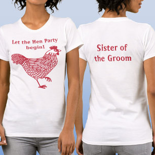 T-shirt Enterrement de vie de jeune fille Sœur du marié