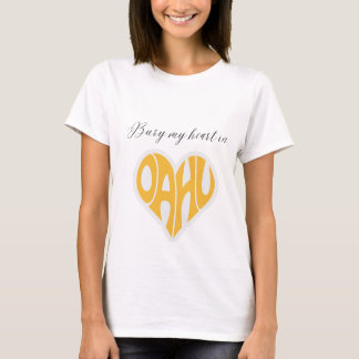 T-shirt Enterrer Mon Coeur À Oahu