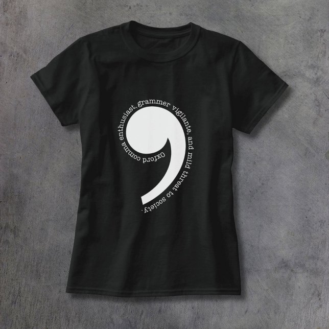 T-shirt Enthousiaste de la virgule d'Oxford (Créateur téléchargé)