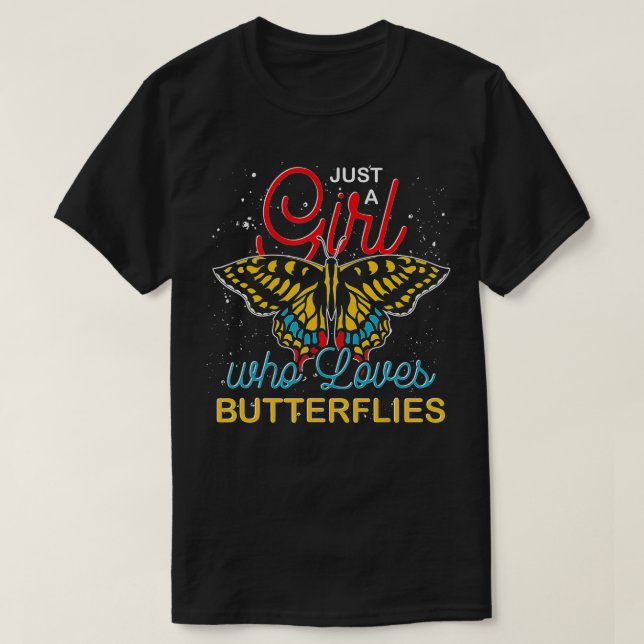 T-shirt Entomology Animal Lover Women Girls Insect Butterf (Design devant)