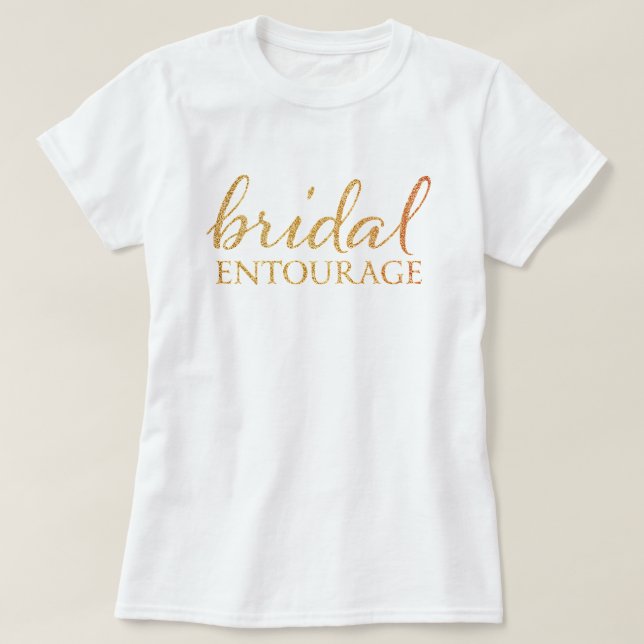 T-shirt Entourage nuptiale -t-shirts Mariages (Design devant)