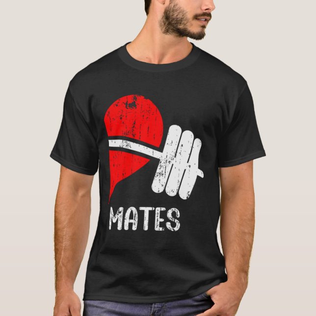 T-shirt Entraînement Amusant Couple Romantique Corresponda (Devant)