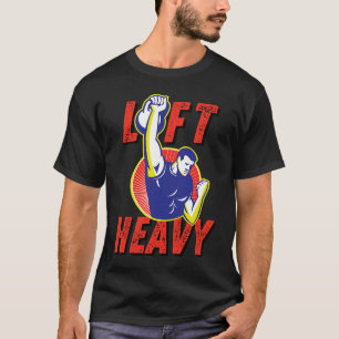 T-shirt Entraînement avec kettlebell lourd en salle de spo