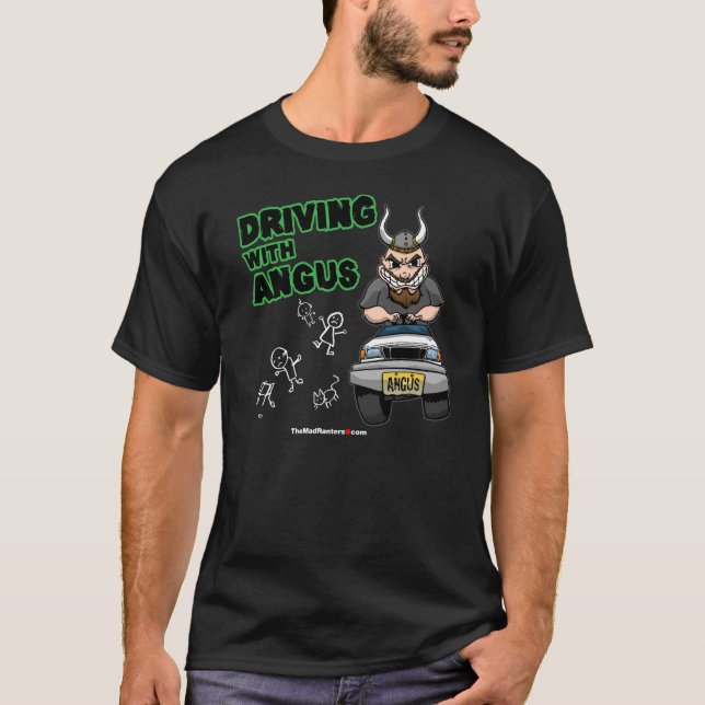 T-shirt Entraînement avec l'art de couverture d'Angus ! (Devant)