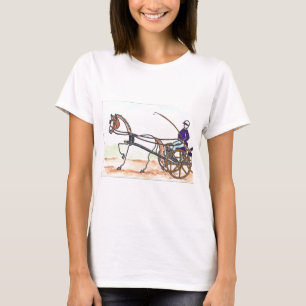 T-shirt Entraînement de chariot de CHEVAL de BÂTON
