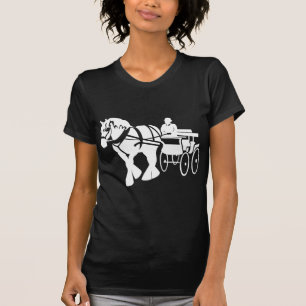 T-shirt Entraînement de cheval de trait de Clydesdale