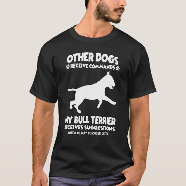 T-shirt Entraînement de chien Bull Terrier Propriétaire de (Devant)
