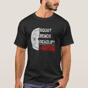T-shirt Entraînement de force Powerlifting Squat Développé