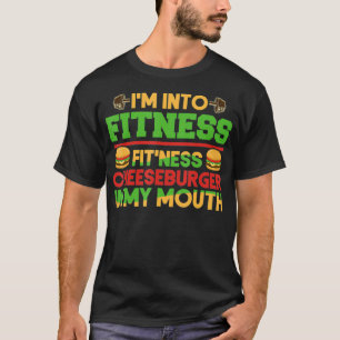 T-shirt Entraînement de gym amusant Je suis en forme Chees