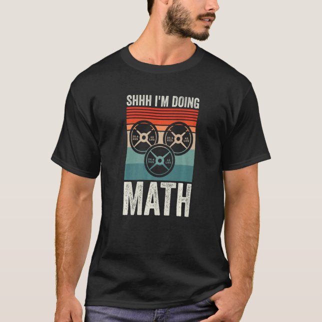 T-shirt Entraînement De Gymnastique De Poids Shhh Im Faire (Devant)