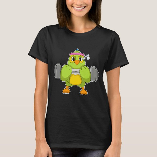 T-shirt Entraînement de résistance au perroquet Dumbbell (Devant)