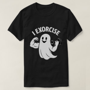 T-shirt Entraînement drôle de fantôme – Gym Halloween “Je
