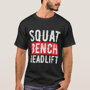 T-shirt Entraînement du poids du banc de levage de squat