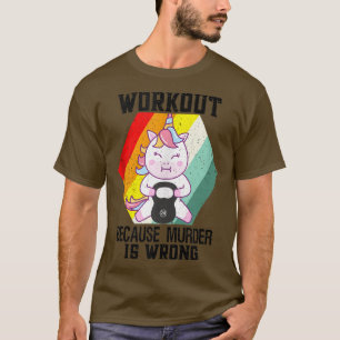 T-shirt Entraînement Parce Que Le Meurtre Est Mal Fitness 