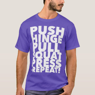 T-shirt Entraînement Pousser Charnière Tirer S'accroupir P