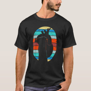 T-shirt Entraînement vintage Kettlebell Retro Sunset Fitne