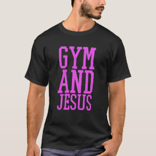 T-shirt Entraîneur chrétien de Jésus et de salle de sport 