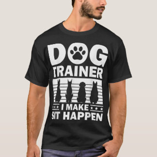 T-shirt Entraîneur cool De Chien Pour Hommes Femmes Entraî