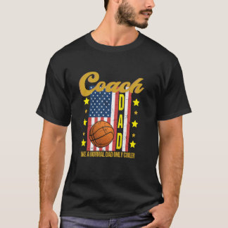 T-shirt Entraîneur De Basketball Papa Comme Un Père Normal