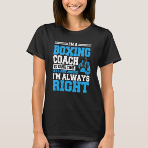 T-shirt Entraîneur de boxe Boxeur Instructeur Professeur d