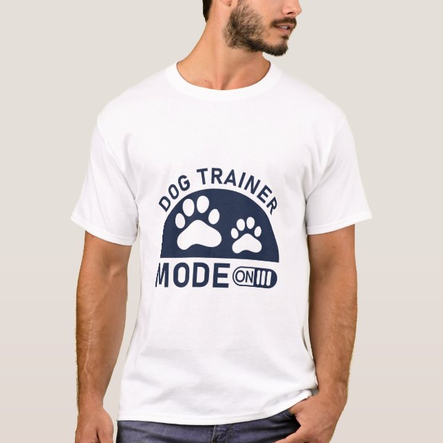 T-shirt Entraîneur De Chiens Train Chiens Mode Sur L'Entra (Devant)