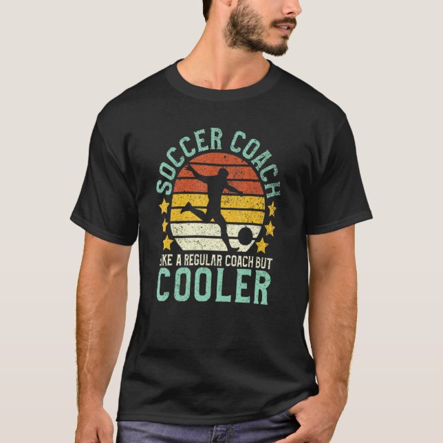 T-shirt Entraîneur De Football Comme Un Entraîneur Régulie (Devant)