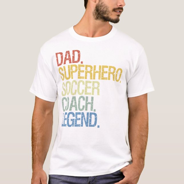 T-shirt Entraîneur de football papa (Devant)