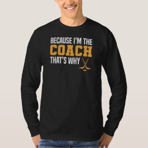 T-shirt entraîneur de hockey sur glace amusant