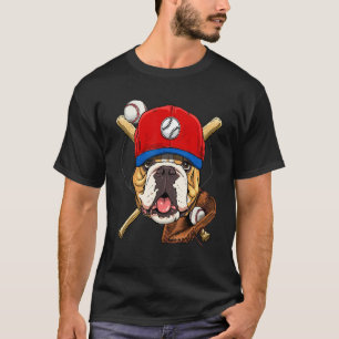 T-shirt Entraîneur de joueur de baseball American Bulldog