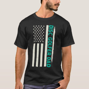 T-shirt Entraîneur de joueur de golf à disque patriotique
