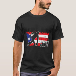 T-shirt Entraîneur de l'équipe de ligue de bowling de Puer