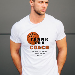 T-shirt Entraîneur de Merci de basket-ball